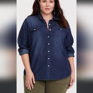 Torrid Denim Long Sleeve Plus Size 5